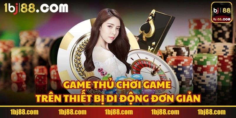 Game thủ chơi game trên thiết bị di động đơn giản