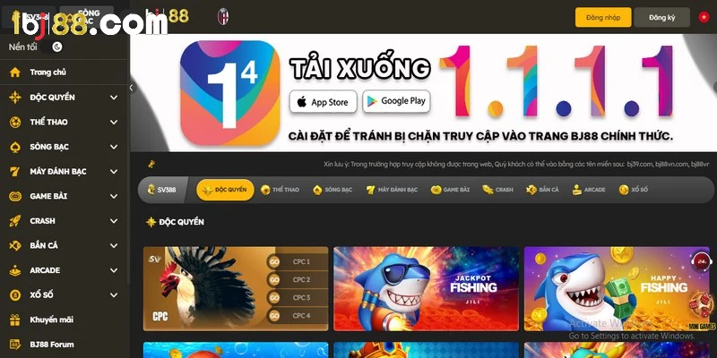 Anh em truy cập vào trang web chính thống của nhà cái để đăng nhập BJ88